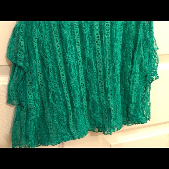 Green Ruffled Rue21 Tank Top - Picture 4 of 6